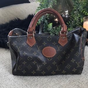 Very Worn Vintage Louis Vuitton Handbag